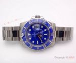 Rolex Papa Smurf Blue Ceramic Bezel Submariner Blue Face SS Watch 40mm_th.jpg